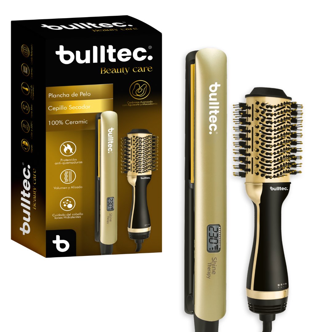 Combo Peine Secador y Plancha de Pelo BULLTEC