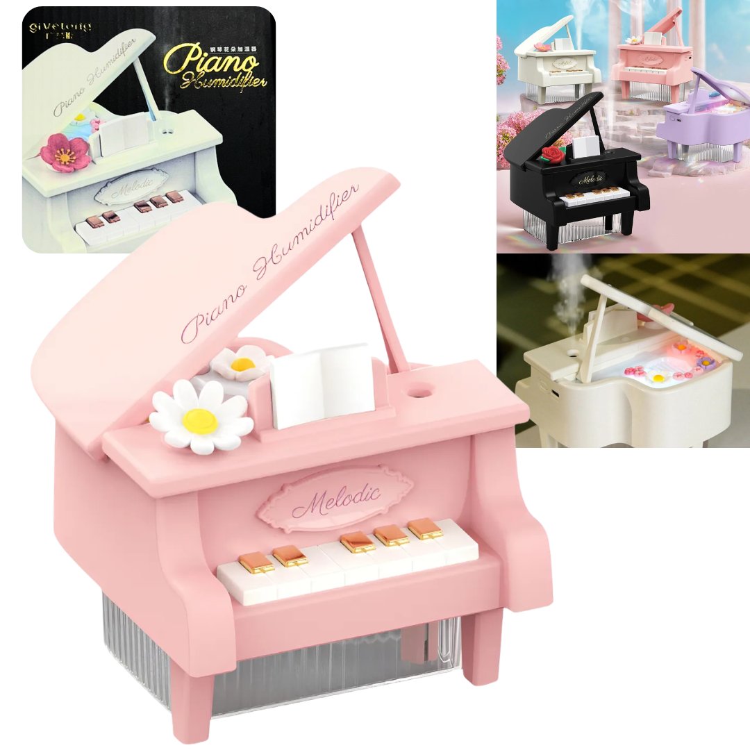 Humificador Forma de Piano con Luz RGB 0290