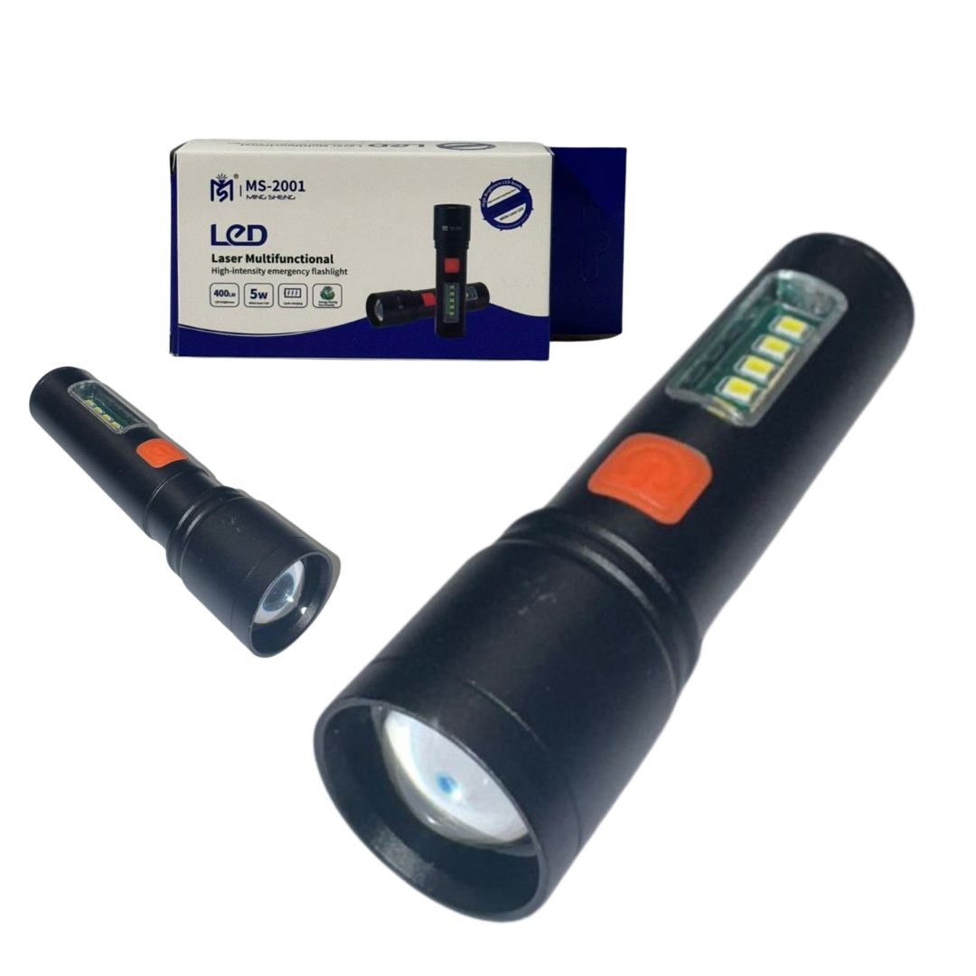 Linterna Telescopica USB Recargable Multifunción MS-2001