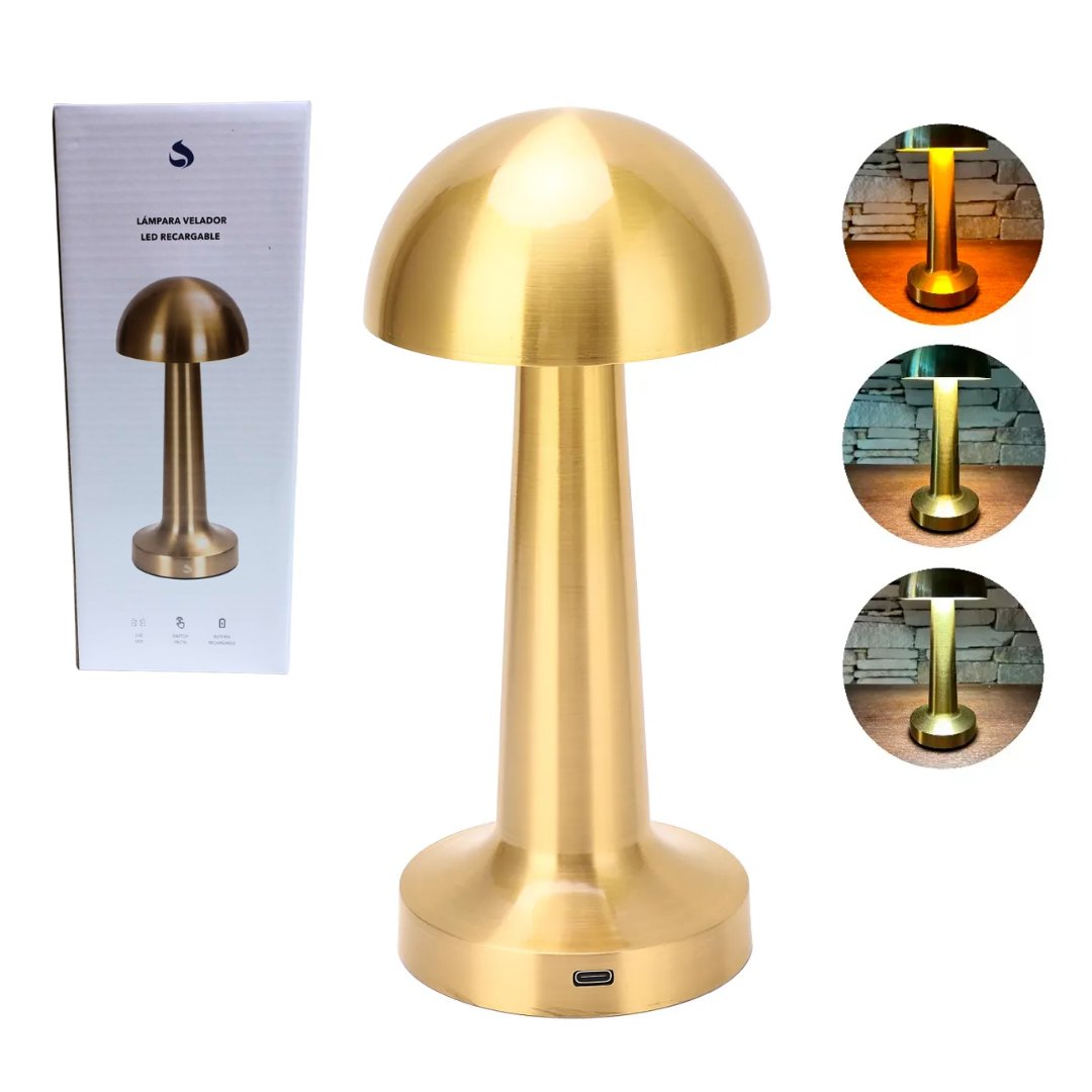 Lampara Velador 3 Tonos Estilo Hongo SUONO HONGO ILU0130