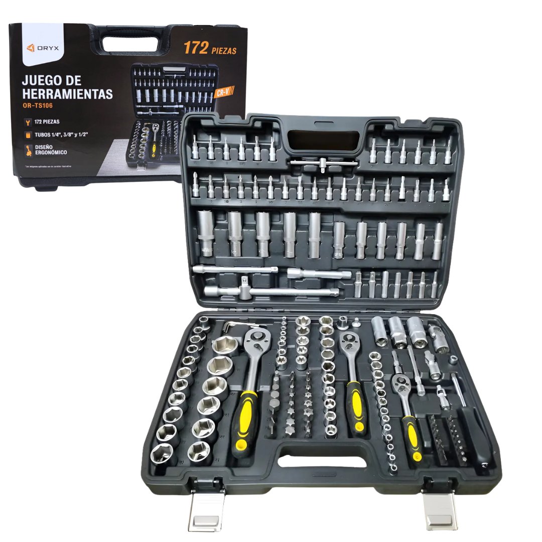 Set de Herramientas y Juego de Llave x172PCS ORYX OR-TS106
