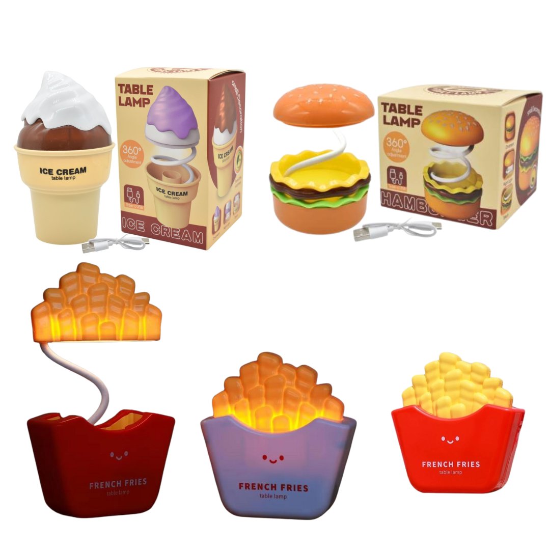 Luz de Mesa Papas, Helado o Hamburguesa 1899-21-22-20