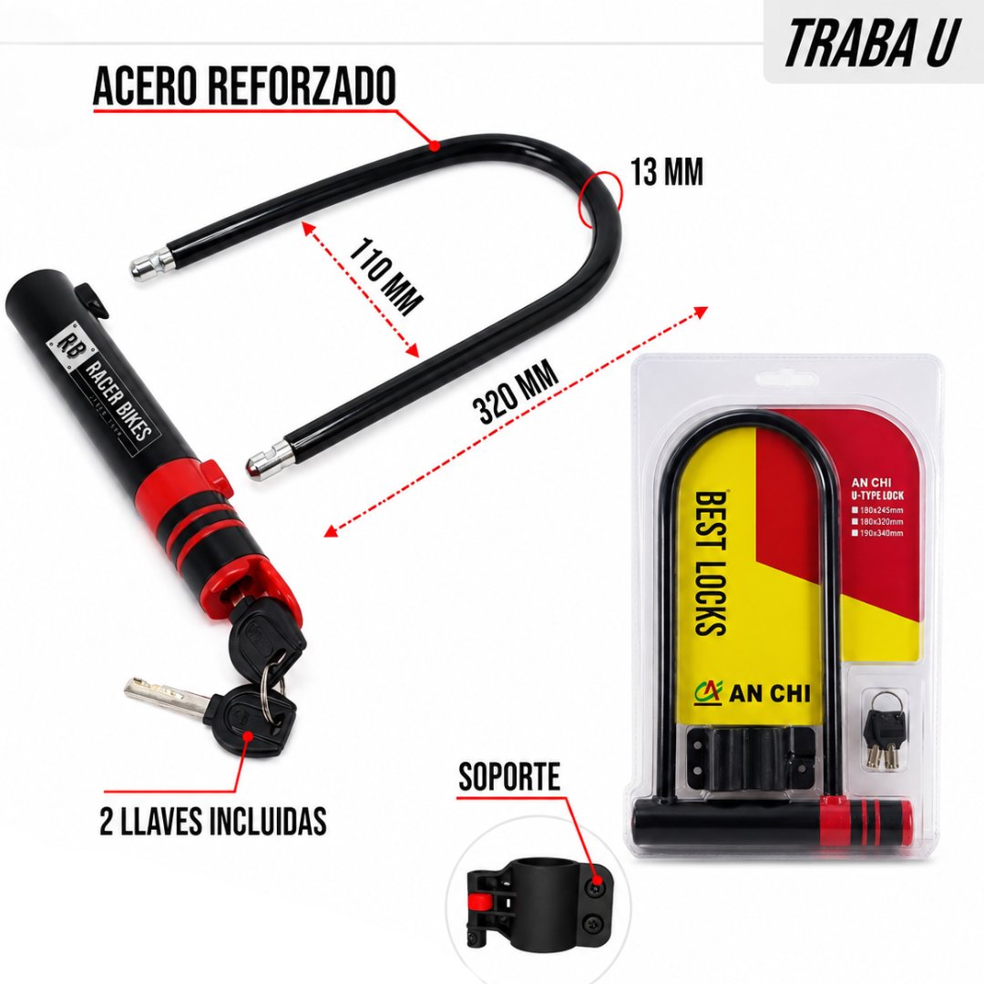 CANDADO BEST LOCKS ANCHI TRABA EN U 214