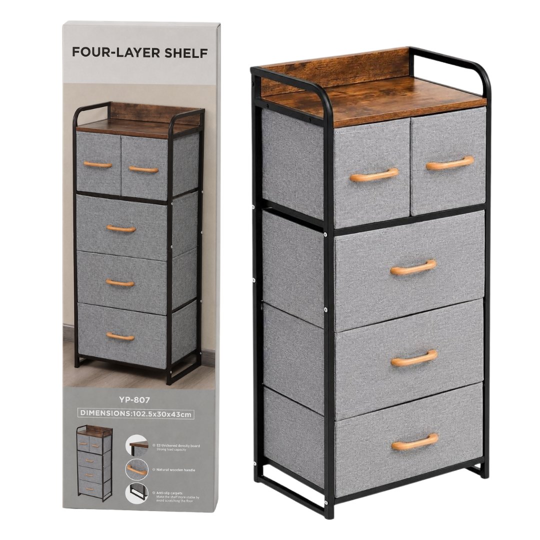 Organizador 4 Niveles de Hierro con Cajones YP-807