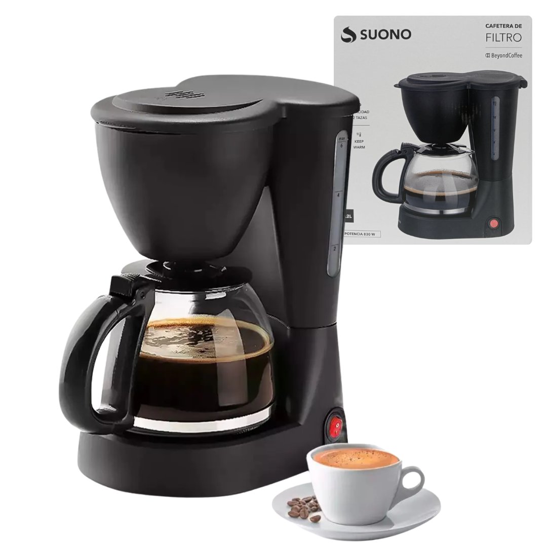 Cafetera Electrica SUONO 1200ML 900W