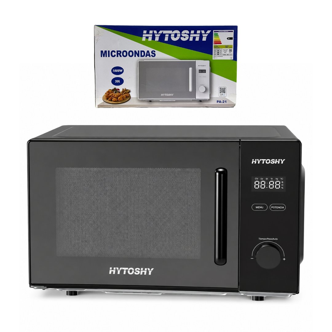 Microondas 1000W 20L HYTOSHY CON MANIJA PA-21