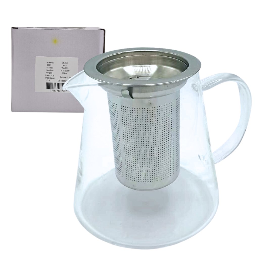 Tetera Cafetera De Vidrio Con Filtro TETE-1109
