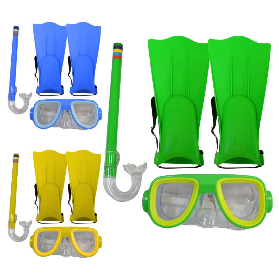 Set Natación Niño Patas de Rana, Mascara y Snorkel 3018