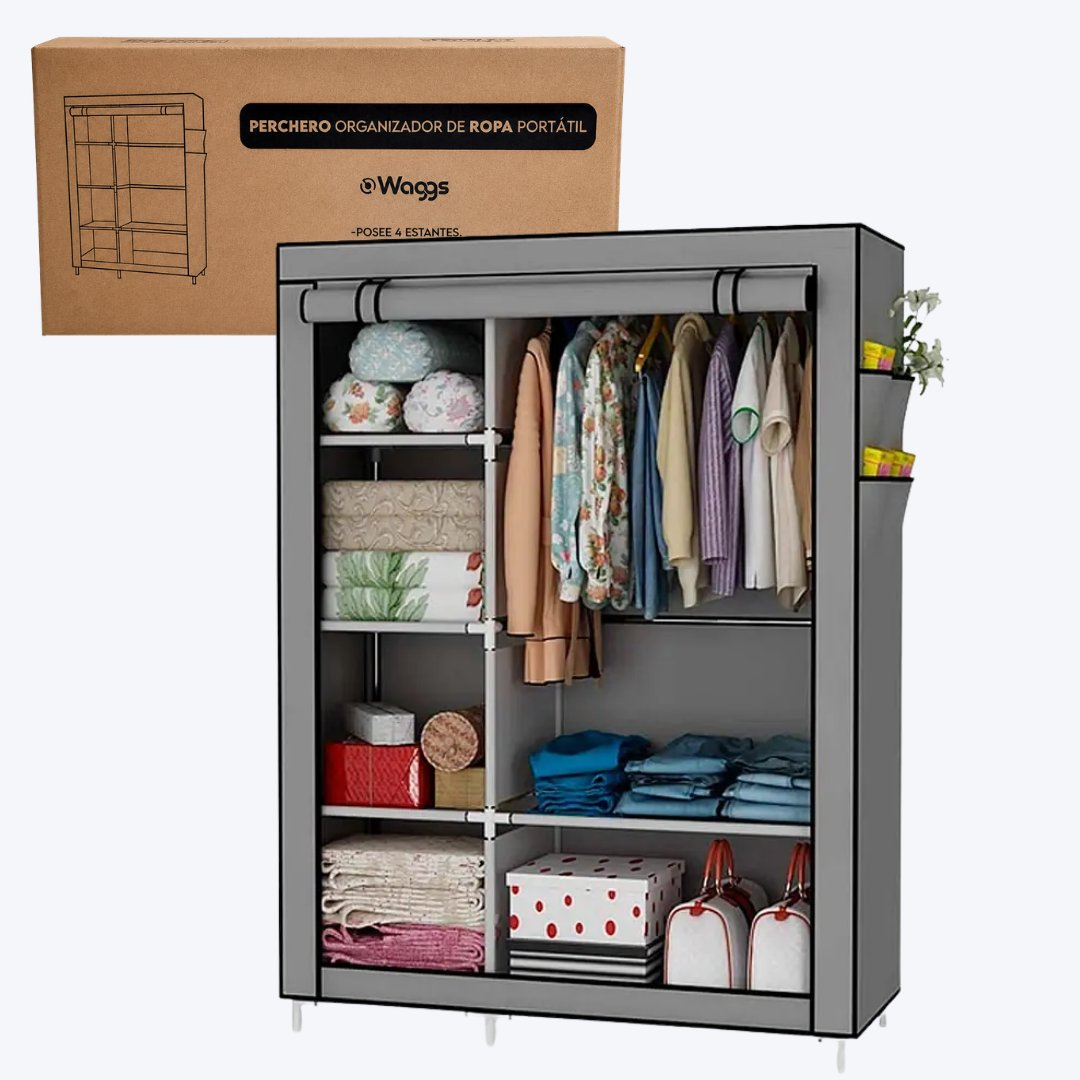 Armario Perchero Organizador de Ropa Portatil WAGGS 1118