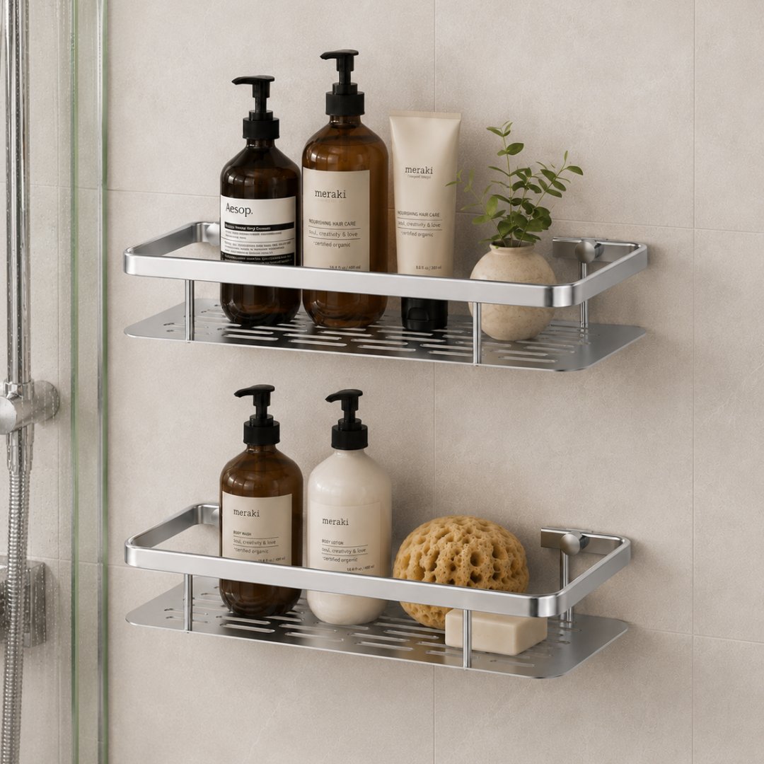 Set de Repisas Metalicas Para Baño x2 Pcs WAGGS ACCB03