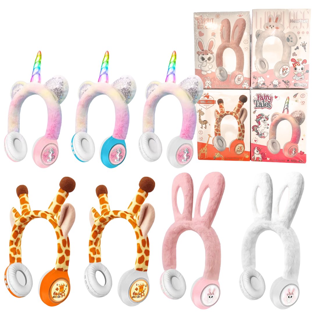 Auricular Vincha Bluetooth Personajes Animales MSL-832/838/831/833