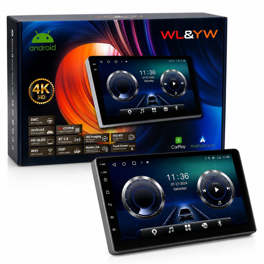 ESTEREO CON PANTALLA 9″ WL&YW 4K HD CR-42