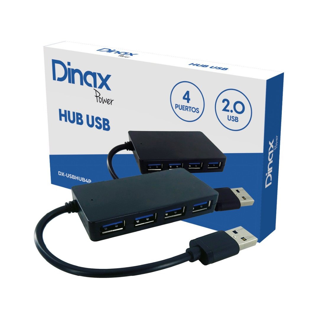 Hub USB DINAX 4 Puertos USB 2.0 usbhub4p